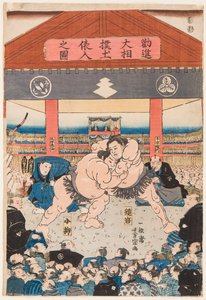 Sumo-Kampf zwischen Koyonagi und Kaganiiva