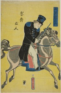 Russe, aus der Serie "Menschen der fünf Nationen" von Utagawa Yoshitora