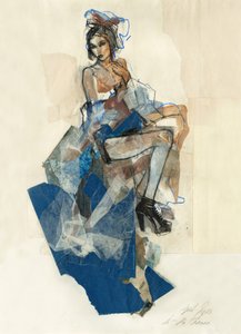 Elegante Blaue Mode