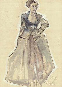 Elegante Modenskizze
