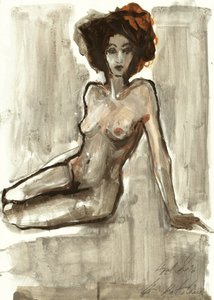 Liegende Nackte Figur