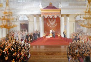Thronrede von Kaiser Nikolaus II. anlässlich der Eröffnung der ersten Staatsduma