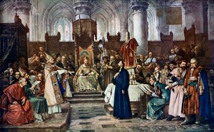 Jan Hus vor dem Konzil von Konstanz, 1415