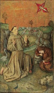 Der heilige Franziskus empfängt die Stigmata, spätes 15. Jahrhundert