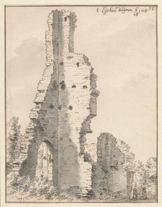 Die Ruine der Kirche von Eik en Duinen bei Den Haag von Valentijn Klotz (attributed to)