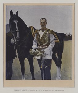 Porträt von Großfürst Paul Alexandrowitsch von Russland von Valentin Aleksandrovich (after) Serov
