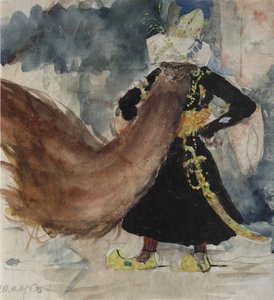 Chernomor. Kostümentwurf für die Oper Ruslan und Lyudmila von M. Glinka