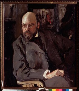 Porträt des Künstlers Ilya Ostroukhov von Valentin Aleksandrovich Serov