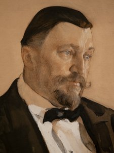 Porträt von Alexei Vikulovich Morozov (Detail) von Valentin Aleksandrovich Serov