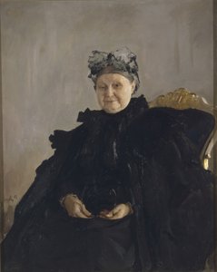 Porträt von Maria Fjodorowna Morosowa, geb. Simonowa 1830-1911, 1897 von Valentin Aleksandrovich Serov