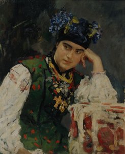 Porträt von Sofia Dragomirov, 1889