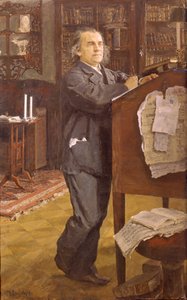 Porträt des Komponisten Alexander Serov, 1889 von Valentin Aleksandrovich Serov