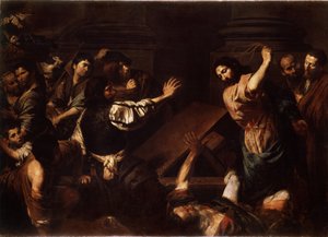 Christus vertreibt die Geldwechsler aus dem Tempel von Valentin de Boulogne