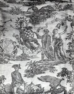 Apotheose von Franklin (Möbelstoff) von Valentine Green