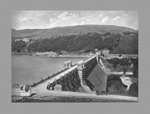Der Damm, Lake Vyrnmy, um 1900 von Valentine and Sons Ltd