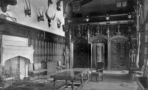 Speisesaal, Newstead Abbey, Nottinghamshire, 1924-1926 von Valentine and Sons Ltd