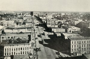 Winnipeg Heute, Blick auf die Main Street. - Das schnelle Wachstum des modernen Kanada, ca. 1930 von Valentine and Sons Ltd