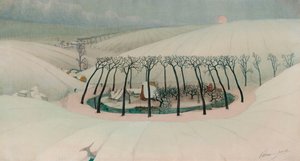 Ein Bauernhof im Tal, ca. 1916 von Valerius de Saedeleer