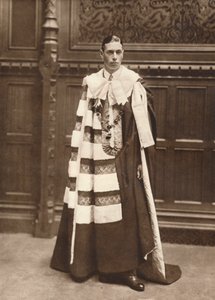 Der Herzog von York in Roben des House of Lords, 1920