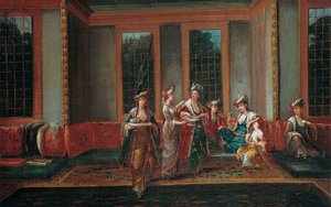 Frauen trinken Kaffee, 1720er Jahre