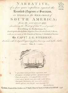 Erzählung einer fünfjährigen Expedition gegen die aufständischen Neger von Surinam, in Guiana, an der wilden Küste Südamerikas (Band I)