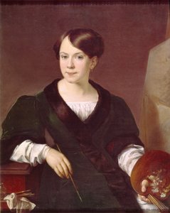 Porträt der Malerin Lyubov Borozdna-Stromilova 1813-1894, 1831 von Vasili Andreevich Tropinin