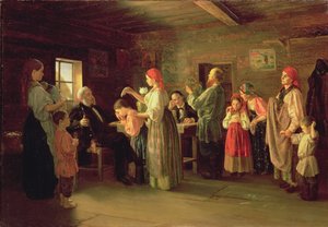 Inspektion eines Kinderheims, 1866