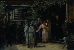 Besuch bei einem Einsiedler, 1870er Jahre von Vasili Grigorevich Perov