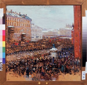 Revolutionäre Demonstration in Moskau 1917