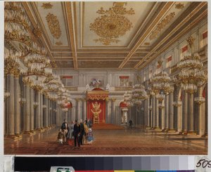 Der Thronsaal des Winterpalastes in Sankt Petersburg