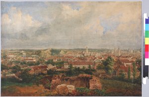 Ansicht von Vilnius, von Sadovnikov, Vasily Semyonovich (1800-1879). Aquarell auf Papier