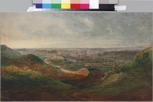 Ansicht von Vilnius, von Sadovnikov, Vasily Semyonovich (1800-1879). Aquarell auf Papier