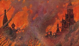 Feuer in Zamoskvorechye von Vasili Vasilievich Vereshchagin