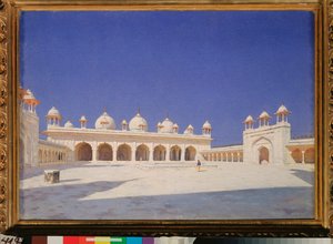 Die Perlenmoschee im Roten Fort von Agra