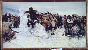 Sturm auf die Schneefestung von Vasilij Ivanovic Surikov