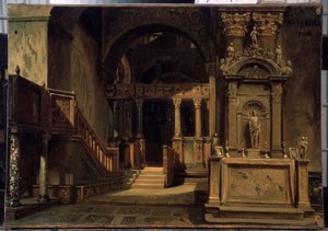 Innenraum der Basilika San Marco in Venedig