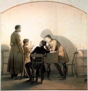 Am Klavier, 1855