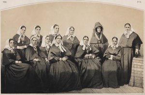 Die Krankenschwestern der Krestovozdvizhenskaya-Gemeinde der Krankenschwestern, 1854