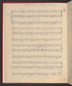 L’Après-midi d’un Faune, vollständige choreografische Partitur, Add MS 47215, f.3v
