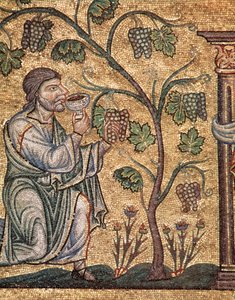 Leben Noahs, die Trunkenheit (Mosaikdetail)