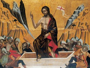 Die Auferstehung, Venedig oder Kreta, ca. 1500 von Veneto Cretan School