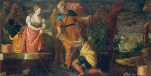 Rebekka am Brunnen von Veronese and Workshop