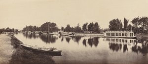 Lastkähne in Oxford, 1862
