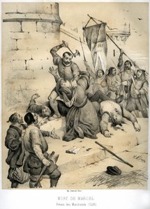 Ermordung von Etienne Marcel durch den Schöffen Jean Maillart von Victor Adam