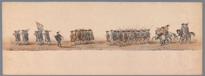 Historischer Umzug zum zweihundertjährigen Jubiläum der Universität Utrecht, 1836 (Tafel 4)