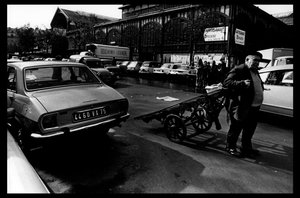 Les Halles von Paris kurz vor dem Abriss im August 1971