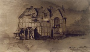 Das Haus von William Shakespeare (1564-1616) in Stratford-upon-Avon von Victor Hugo