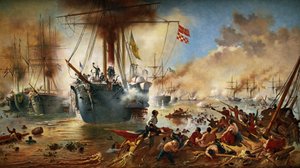 Die Seeschlacht von Riachuelo von Victor Meirelles de Lima