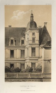 Architektur Pittoresque oder Denkmäler des 15. und 16. Jahrhunderts: Schlösser Frankreichs des 15. und 16. Jahrhunderts: Pl. 33, Schloss von Tanlay (Yonne) von Victor Petit