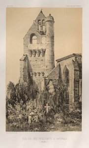 Architektur Pittoresque oder Denkmäler des 15. und 16. Jahrhunderts: Schlösser Frankreichs des 15. und 16. Jahrhunderts: Pl. 40, Kirche der Büßer in Avignon (Vaucluse)